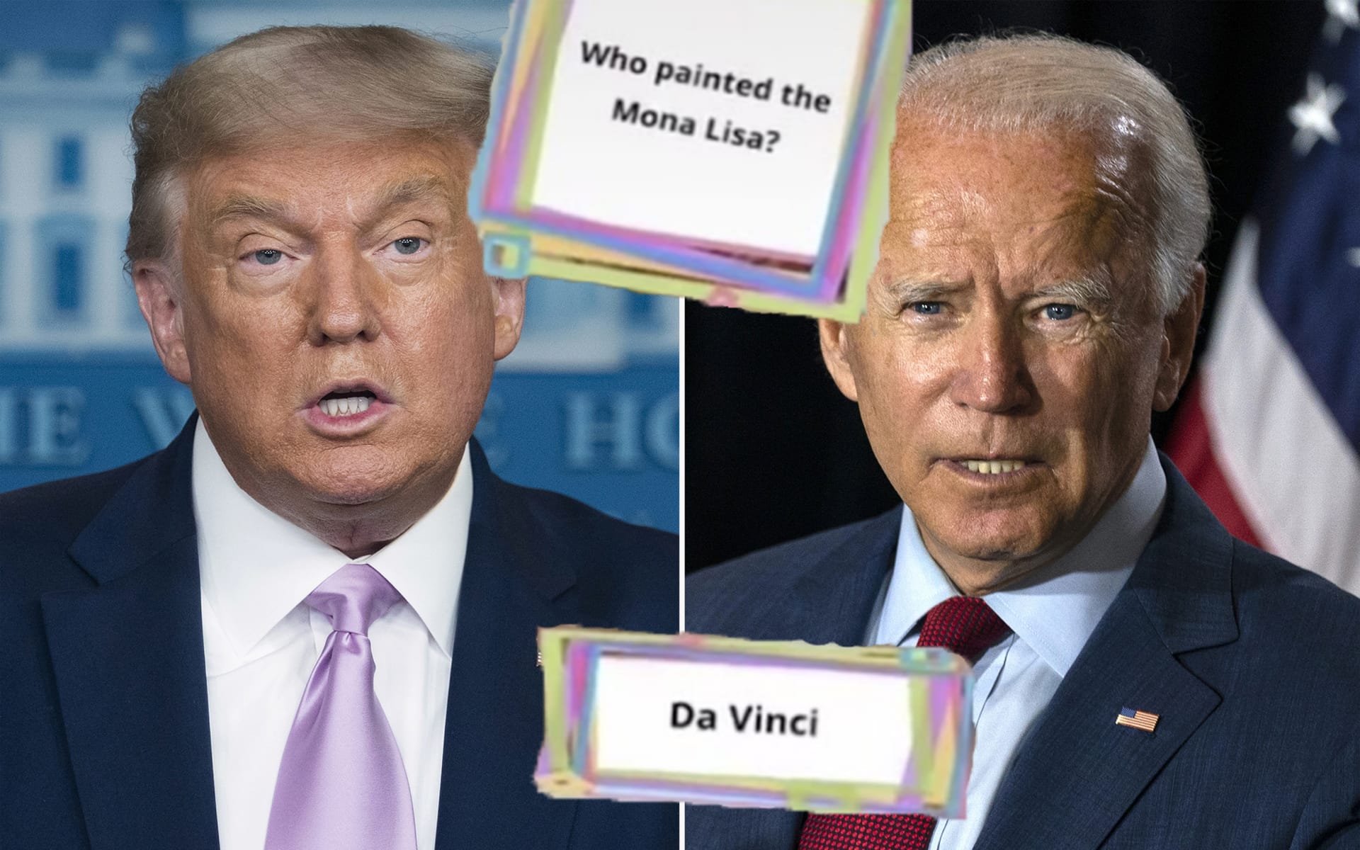 Both Trump And Biden Don't Know Who Painted Mona Lisa