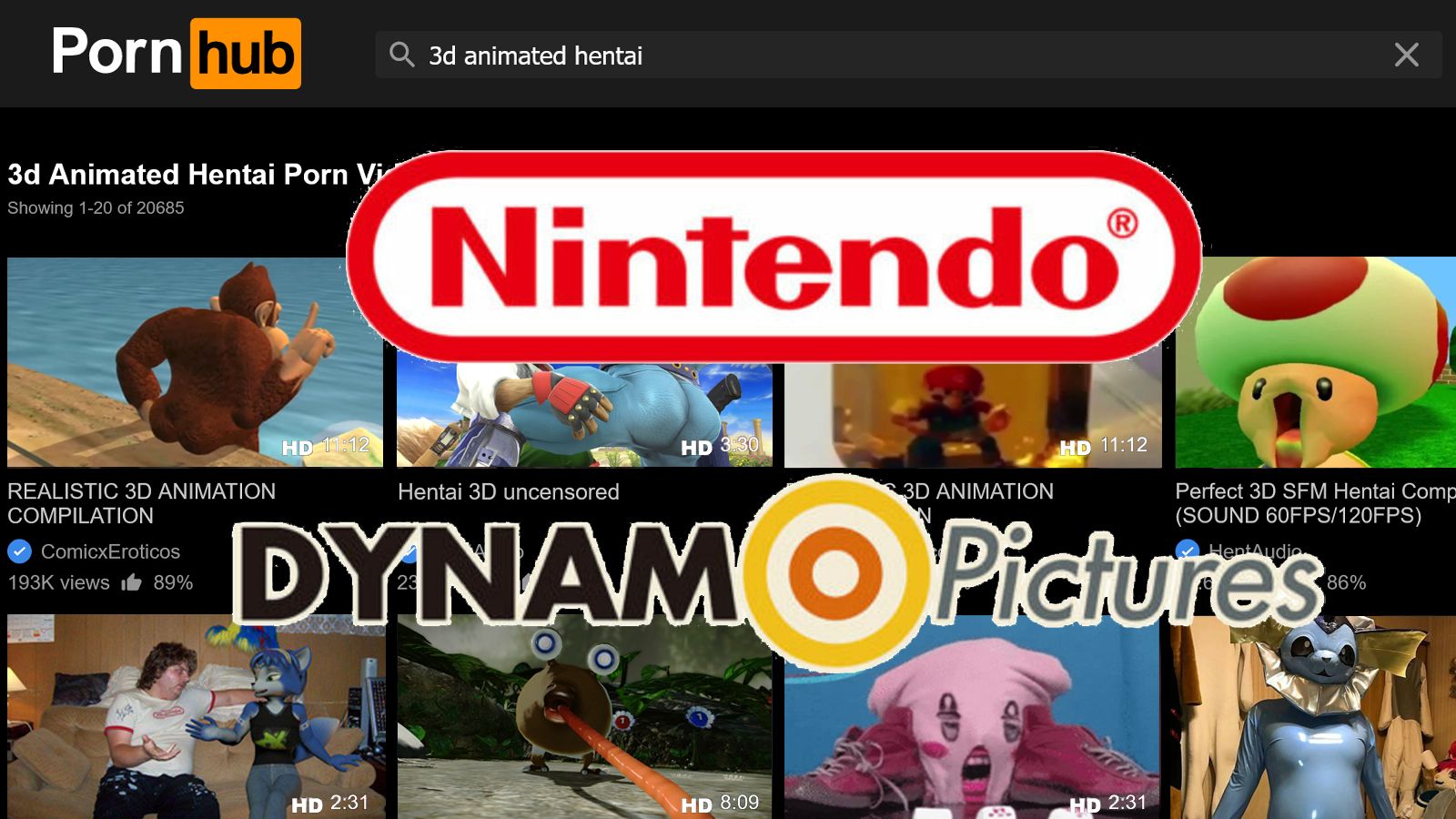 Nintendo Purchases Animation Studio To Produce 3D Blender Hentai Animations For PornHub
