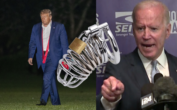 Donald Trump Sentenced To Life In Chastity Cage